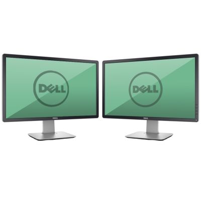 Dual Screen Dell P2417H 24" Full HD LED Widescreen Monitors