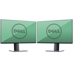 Dual Screen Dell U2419HC 24" Full HD InfinityEdge Monitors
