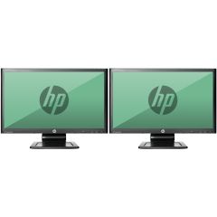 Dual Screen HP EliteDisplay LA2306X 23" HD Ready Monitors