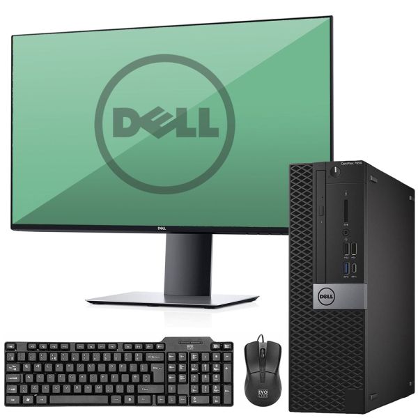 Dell Optiplex 7050 SFF Desktop PC & Monitor Bundle Refurbished Desktop ...